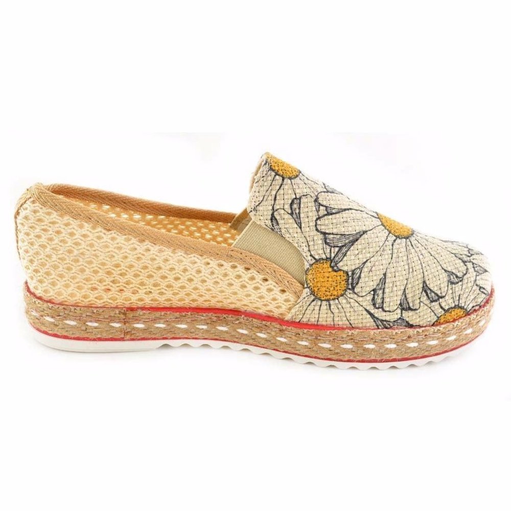 Goby Shoes - Daisy Floral Slip on Shoes - Picture 6 of 7